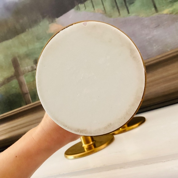 set of 3 IKEA Glittrig candlesticks gold and ivory Discontinued Tapered Pillar - Picture 10 of 13